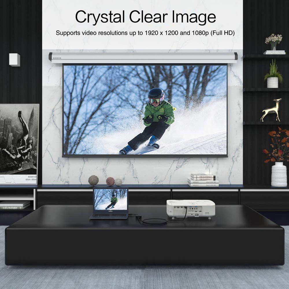 DisplayPort to DVI Adapter, DP to DVI Adapter (Male to Female) Gold Plated Converter Compatible for Desktop, Laptop, PC