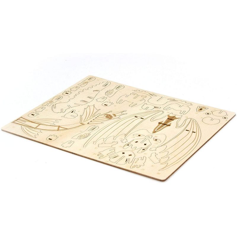 Incredibuilds Dreamworks How to Train Your Dragon Toothless Book & Wood Model Figure Kit