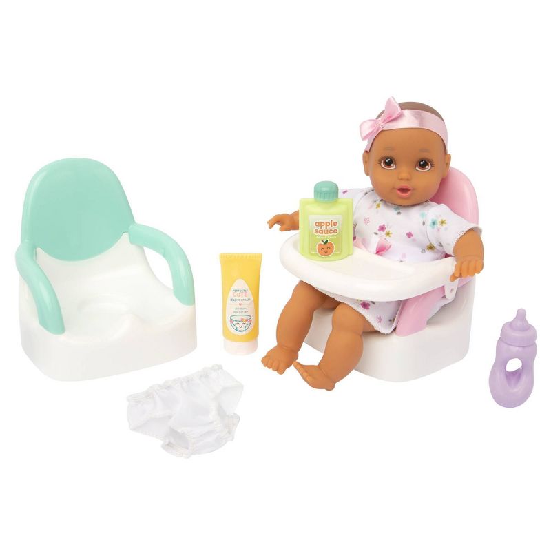 Perfectly Cute 8" My Lil' Baby Feed N Go Set - Light Brown Eyes