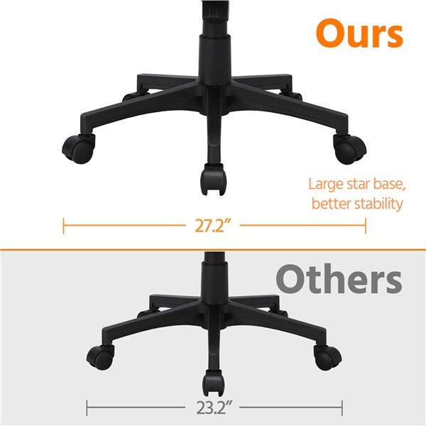 Adjustable Ergonomic Mesh Office Chair Swivel Computer Chair, Brown