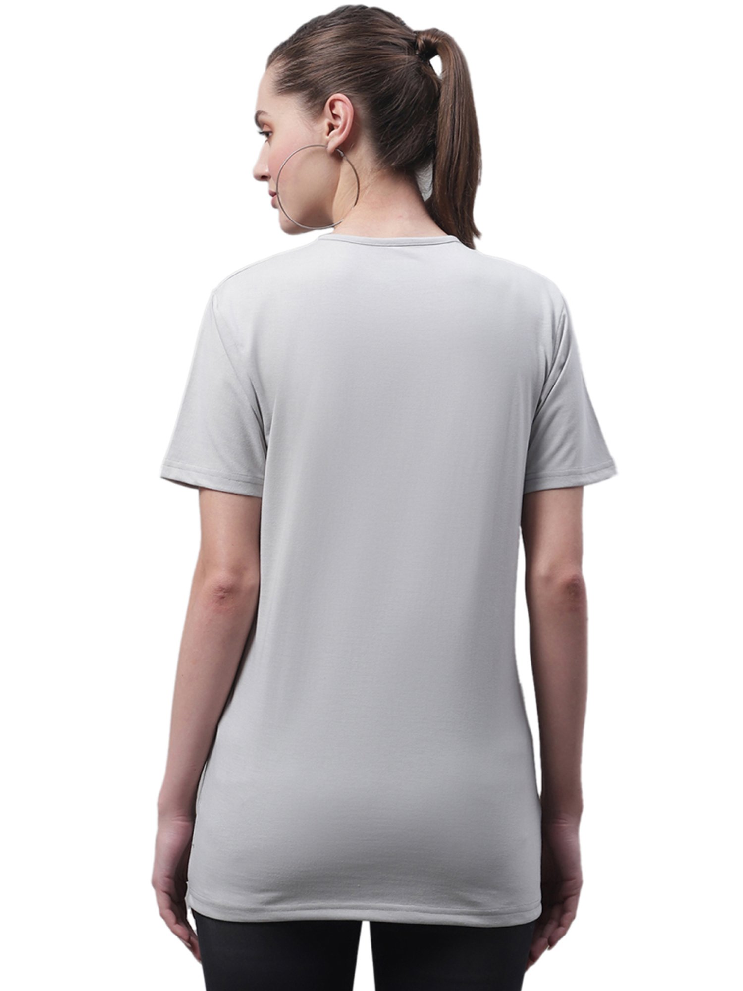 Vimal Jonney Grey & Navy Cotton Printed T-Shirt - Pack Of 2