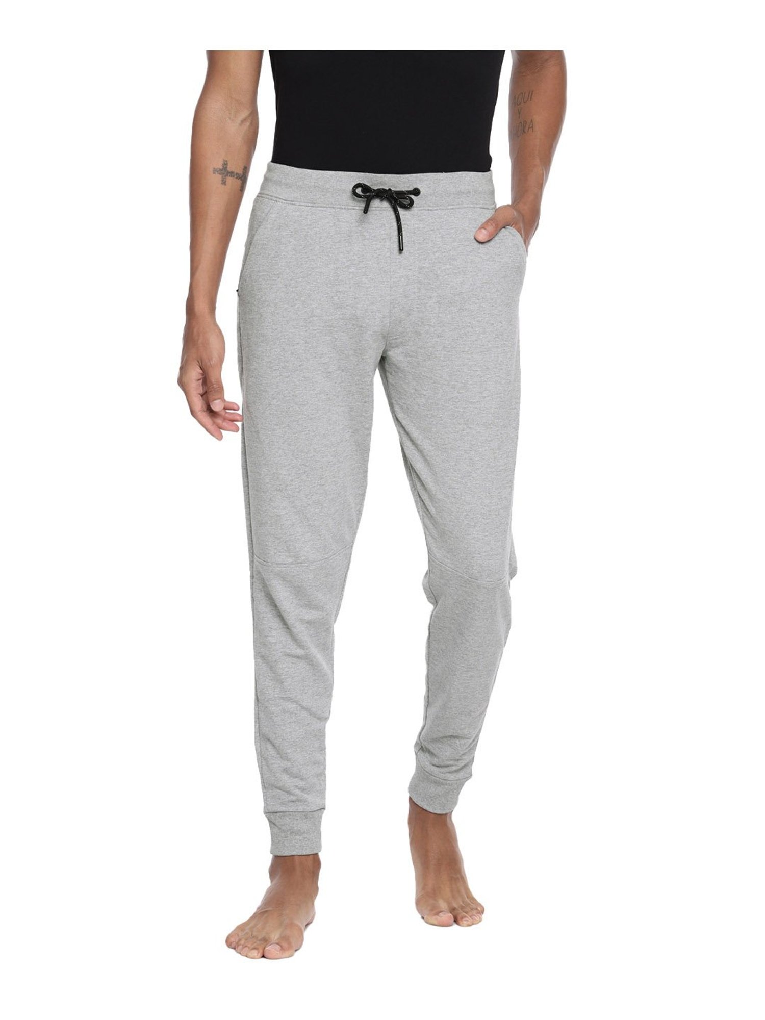 Fruit of the loom Grey Melange Regular Fit Joggers