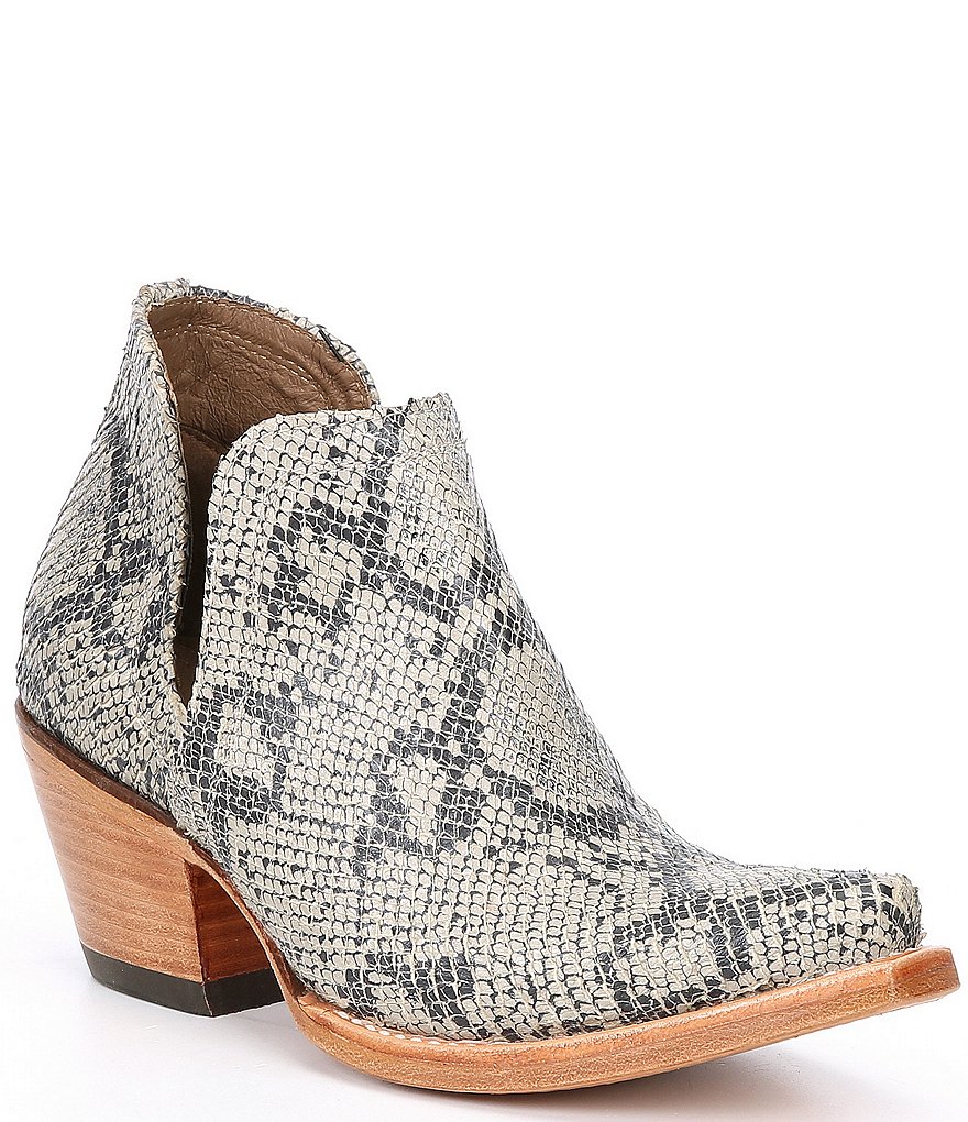 Ariat Dixon Snake Print Leather Booties