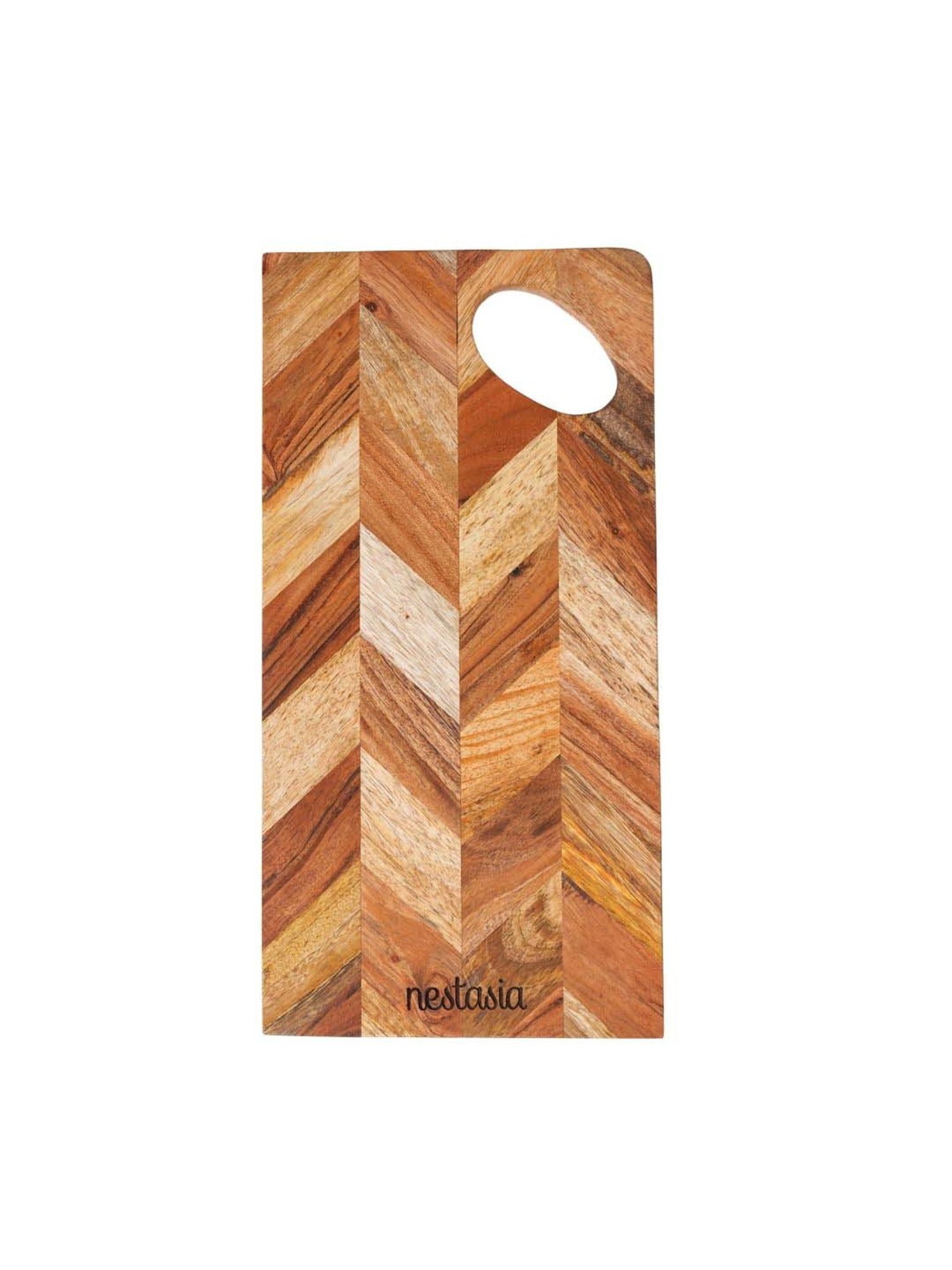 Crayton Beige & Brown Bamboo Chopping Board - Set of 1