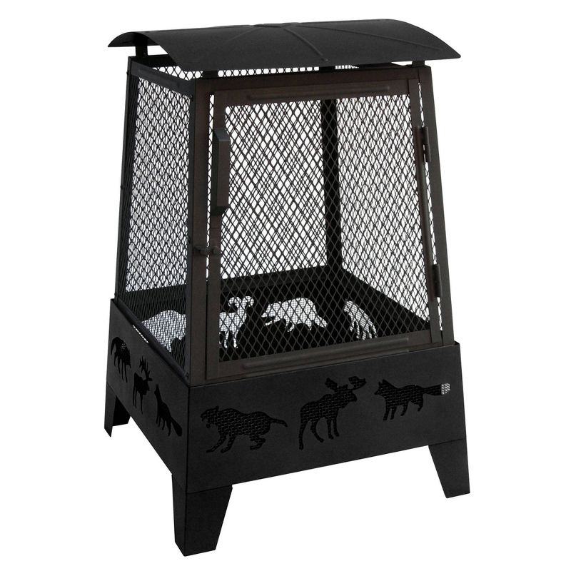 23" Haywood Wood Burning  Fireplace - Black - Landmann