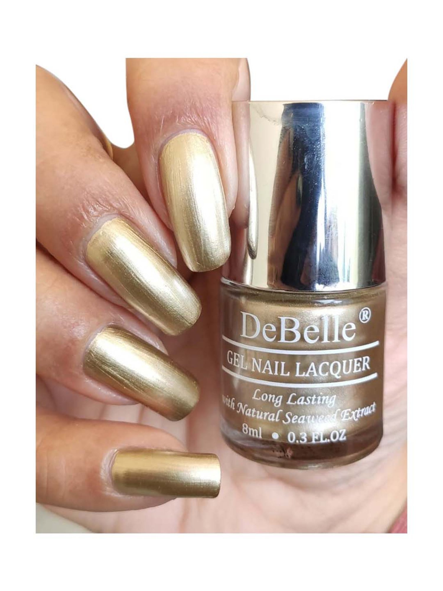DeBelle Gel Nail Lacquer Chrome Gold - 8 ml