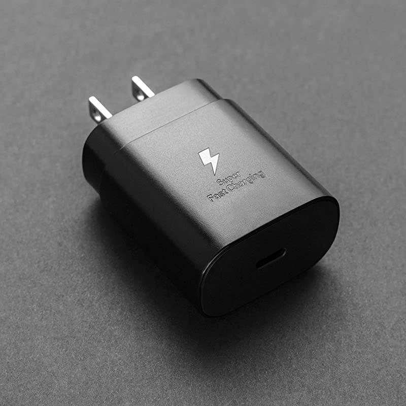 C Super Fast Charging PD 25W Wall Charger for Samsung Galaxy Z Fold 2 Note 20 Ultra Note10 10+ S20 Ultra S20 Plus S20 5G S10 LiteNote 10 LiteiPad Pro 5 Feet Type C to Type C Cable