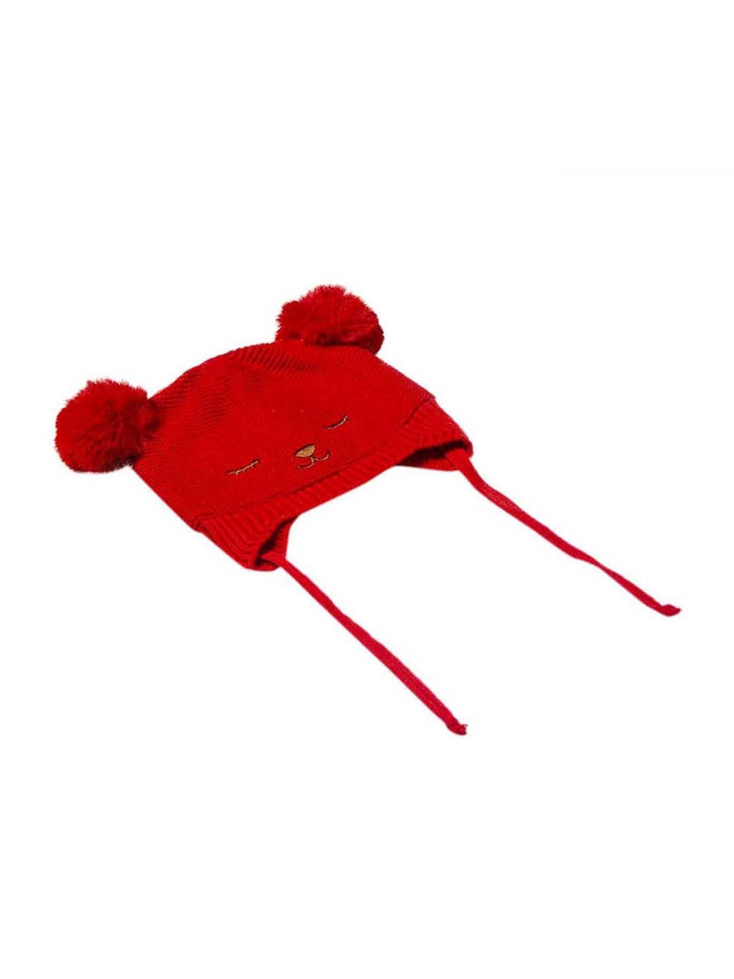 Baby Moo Kids Red Woollen Cap