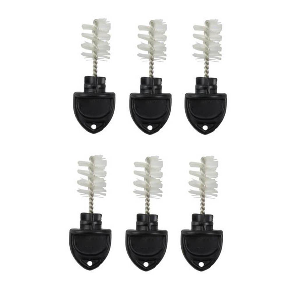 5pcs Homebrew Beer Tap Plug Brush Beer Faucet Clean Cap Brush Taproom Accessory for Home Bar Restaurant (Black)