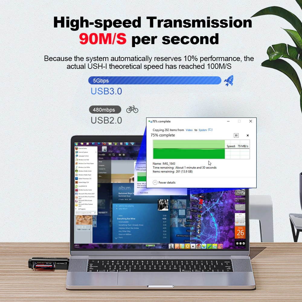 Misskit usb 3.0 multi Smart memory card reader adapter mini cardreader for micro SD/TF microsd computer Laptop