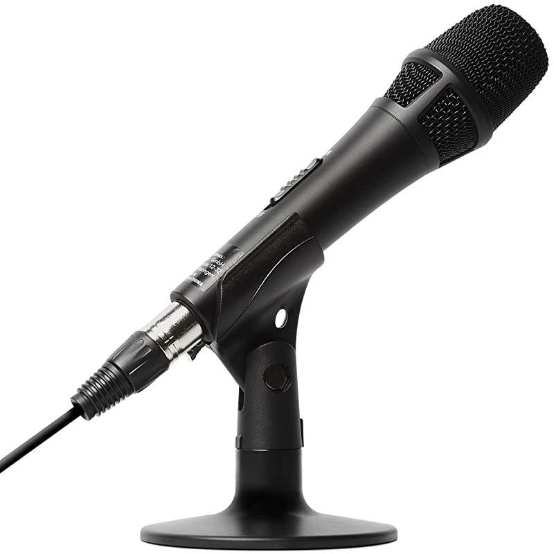 Pro M4U USB Condenser Microphone With Audio Interface Mic Cable and Desk Stand For Podcast Projects Streaming and Recording Instruments