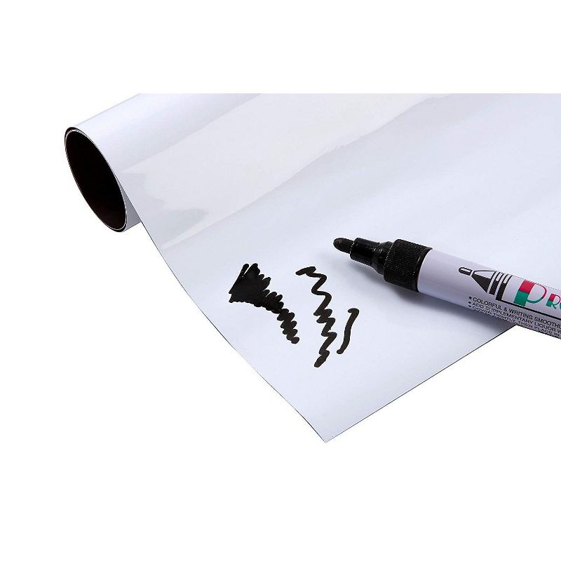 Juvale White Magnetic Whiteboard Sheet Dry Erase Board for Refrigerator Fridge, 17 x 11 in