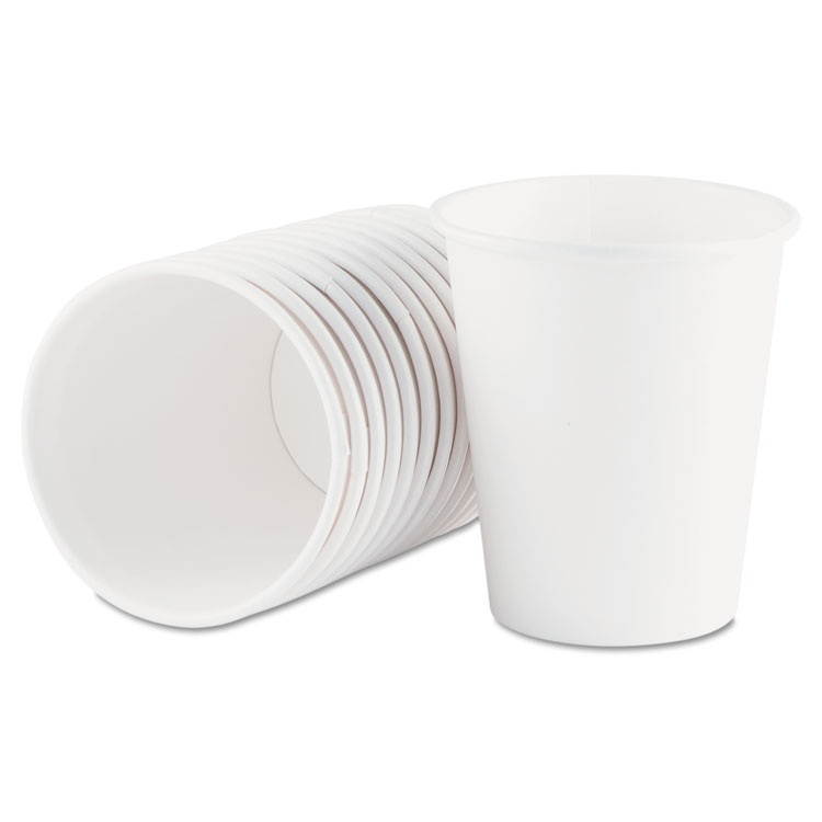 Disposable Hot cup 12 oz. White, Paper, Pk1000 ZORO SELECT 2342W