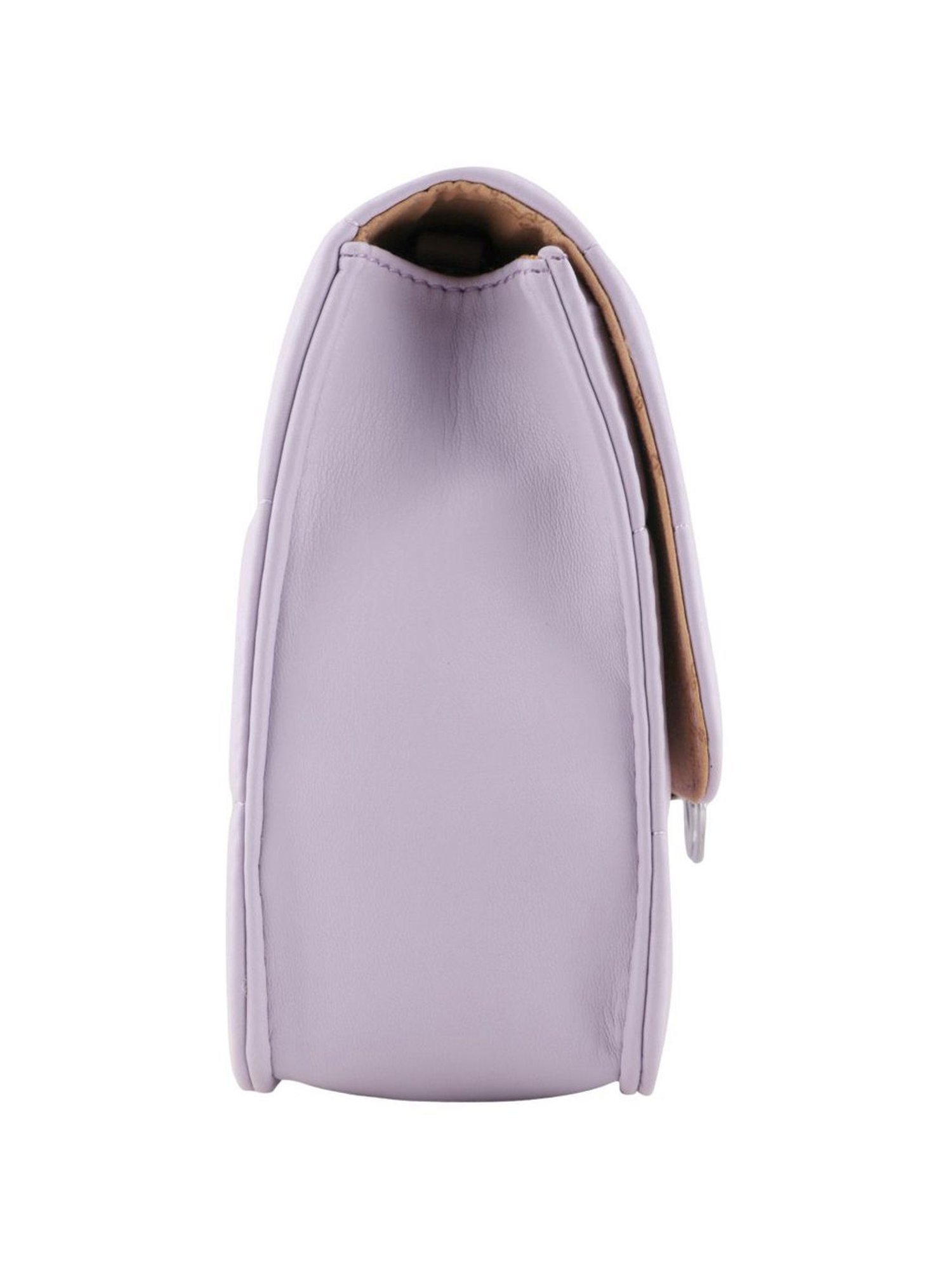 Lino Perros Purple Quilted Medium Sling Handbag