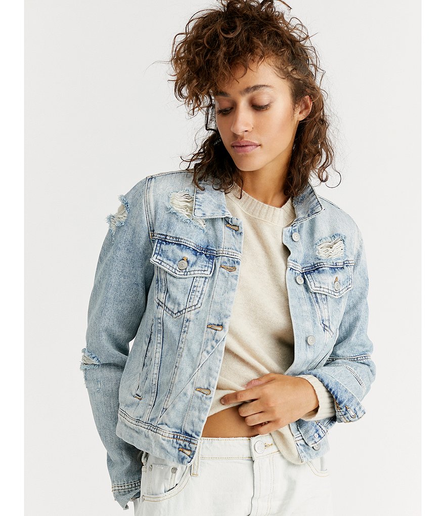 Free People Rumors Denim Jacket