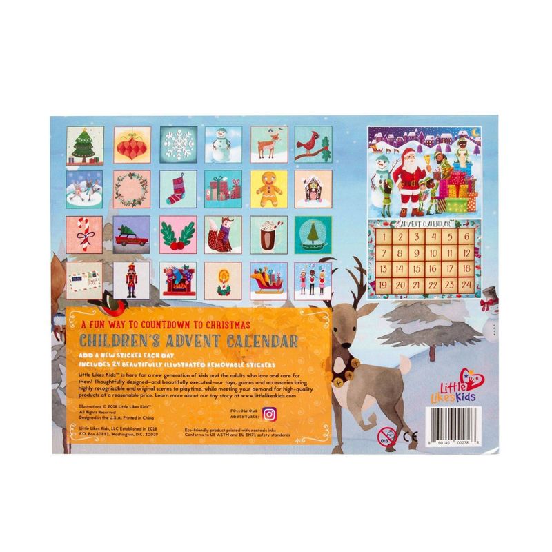 Little Likes Kids Children's Advent Calendar Santa