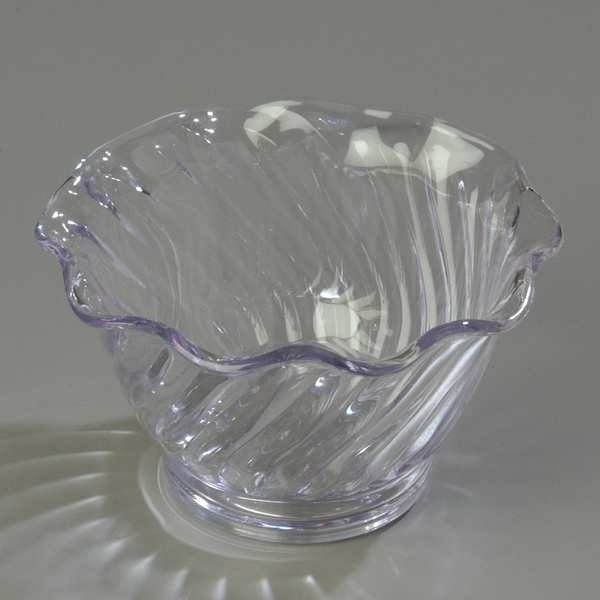 CARLISLE 453007 Dessert Dish, 5 oz., SAN Clear PK24