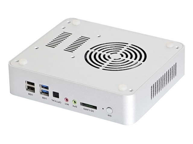 HUNSN 4K Mini PC, Intel Gen 10th I7 1065G7, Small Computer, Server, HTPC, BM26, AC WiFi/BT/2HDMI2.0/2LAN/4USB3.0/4USB2.0, (8G RAM/128G SSD)