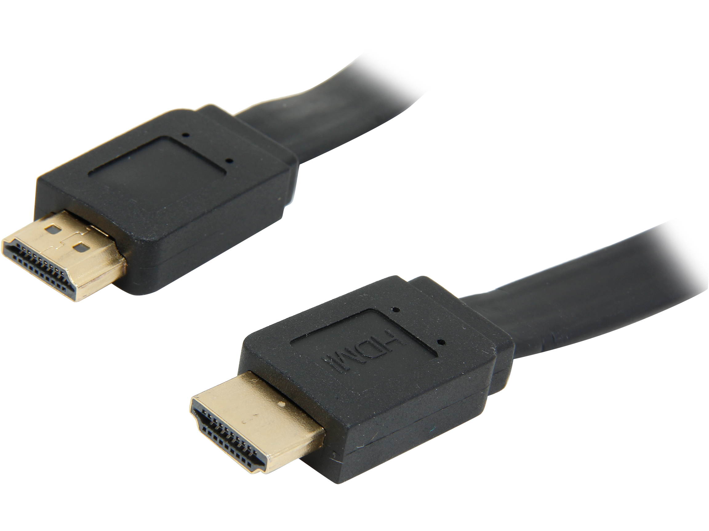 SYBA CL-CAB31039 15 ft. HDMI Flat Cable, V1.4, Supports 3D & 4K Resolution, Gold Plated Connector