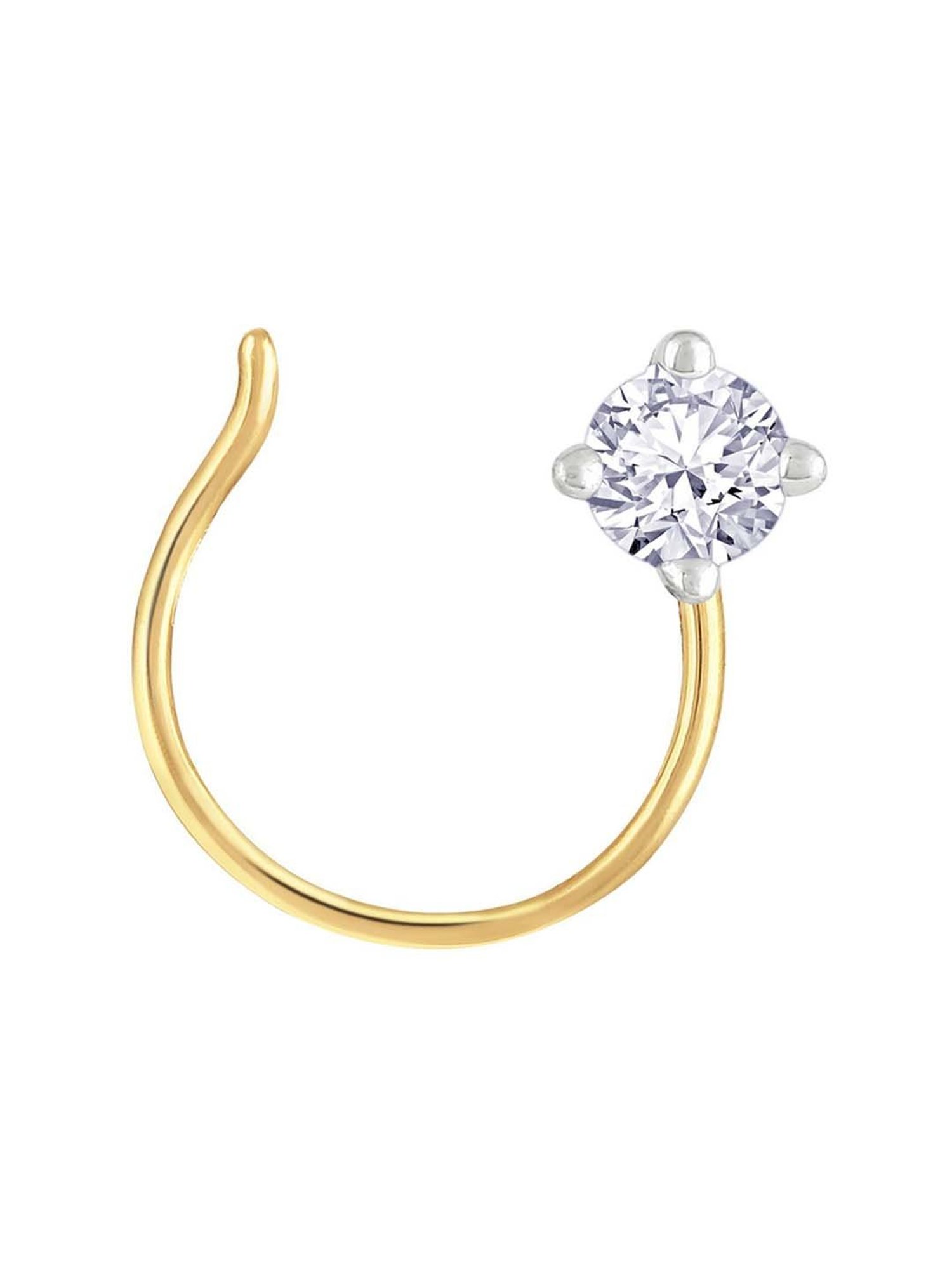 Malabar Gold and Diamonds 18 kt Gold & Diamond Nosepin