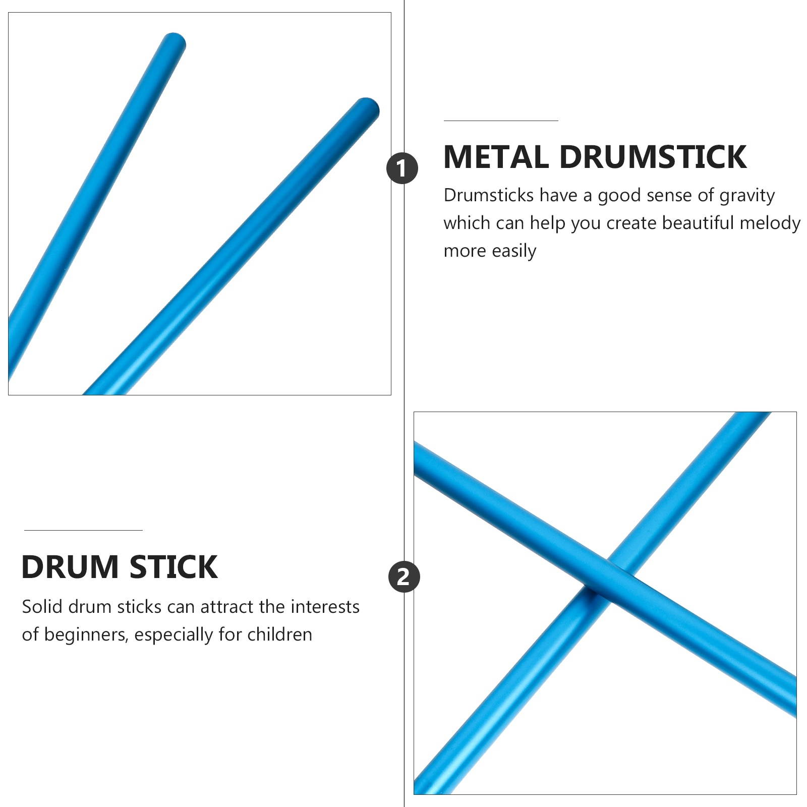 1 Pair of 5A Musical Instrument Practicing Drum Sticks Professional Drumsticks