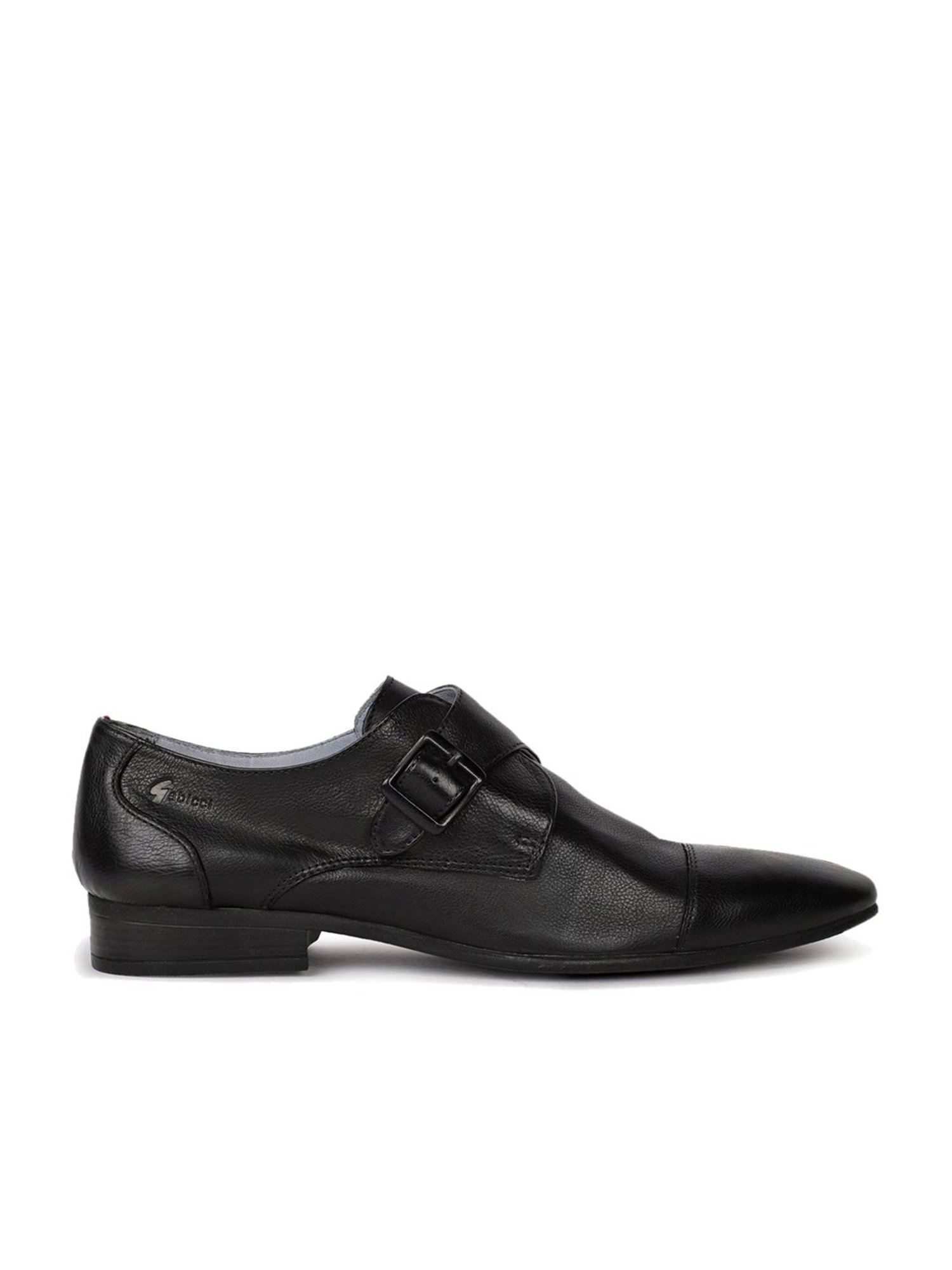 Gabicci Men's Jim Clark G Black Monk Shoes
