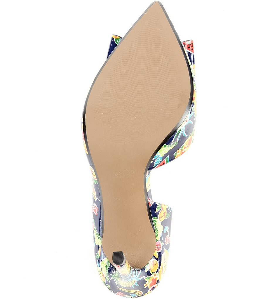 Betsey Johnson Prince Fruit Printed Bow Pumps