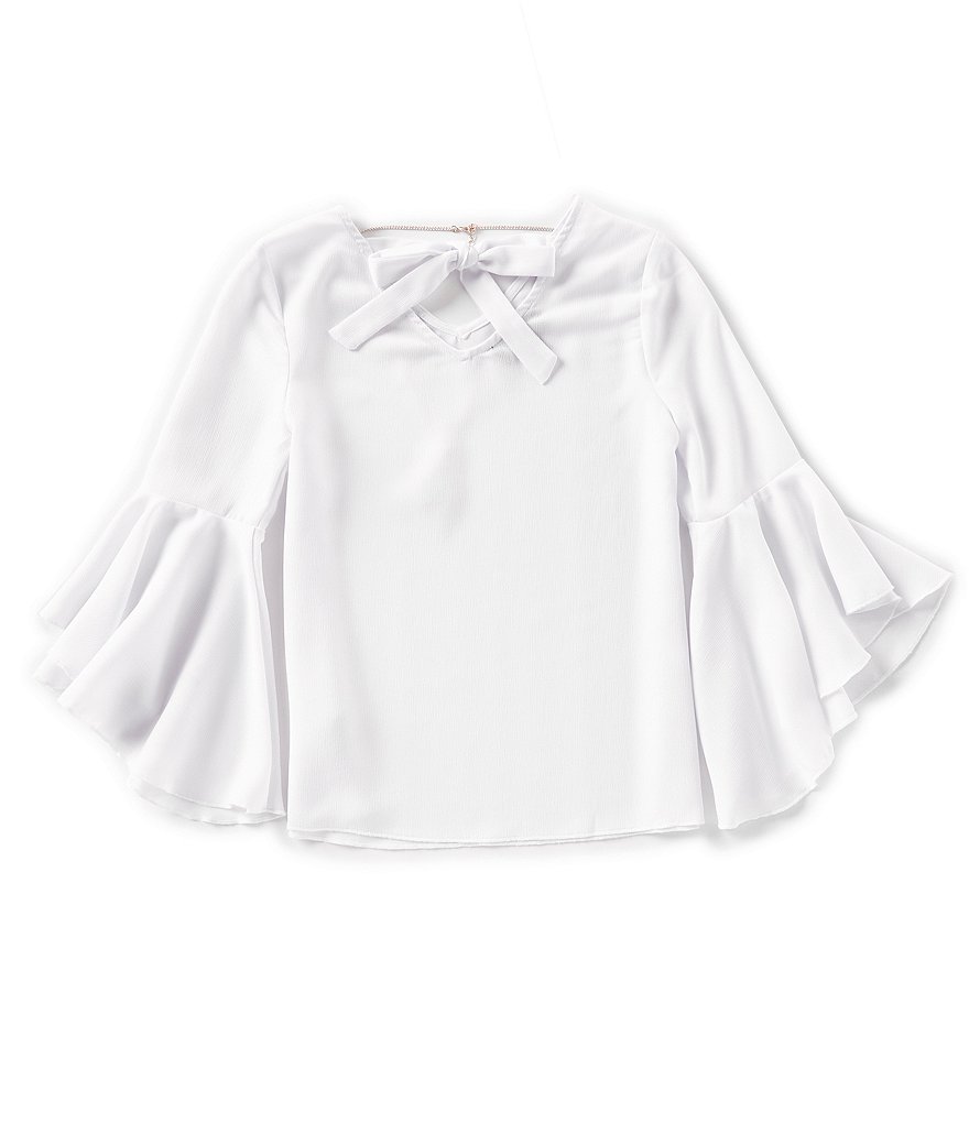 I.N. Girl Big Girls 7-16 Dramatic Bell-Sleeve Top