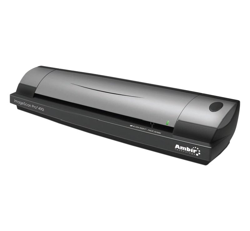 ImageScan Pro DS490 ???Duplex Document Scanner Bundled w/AmbirScan Pro - 48-bit Color - 8-bit Grayscale - USB