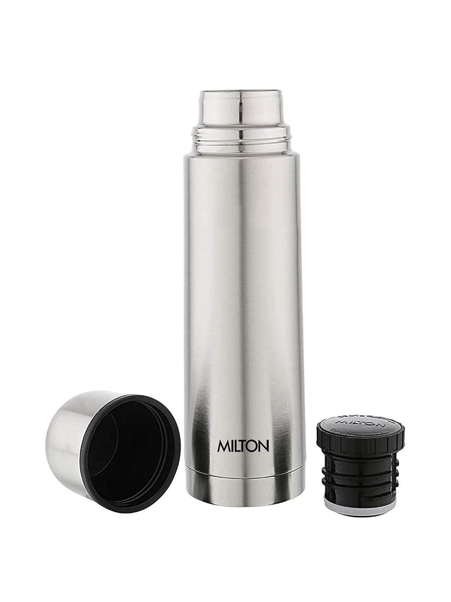 Milton Silver Stainless Steel Thermosteel Vacuum Flasks (0.5 L)