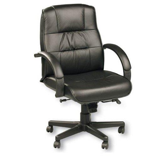Ace Leather Desk Chair Black Leather