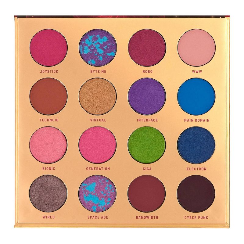 Color Story 16 Shade Pressed Pigment Eyeshadow Palette - Techtopia - 0.54oz