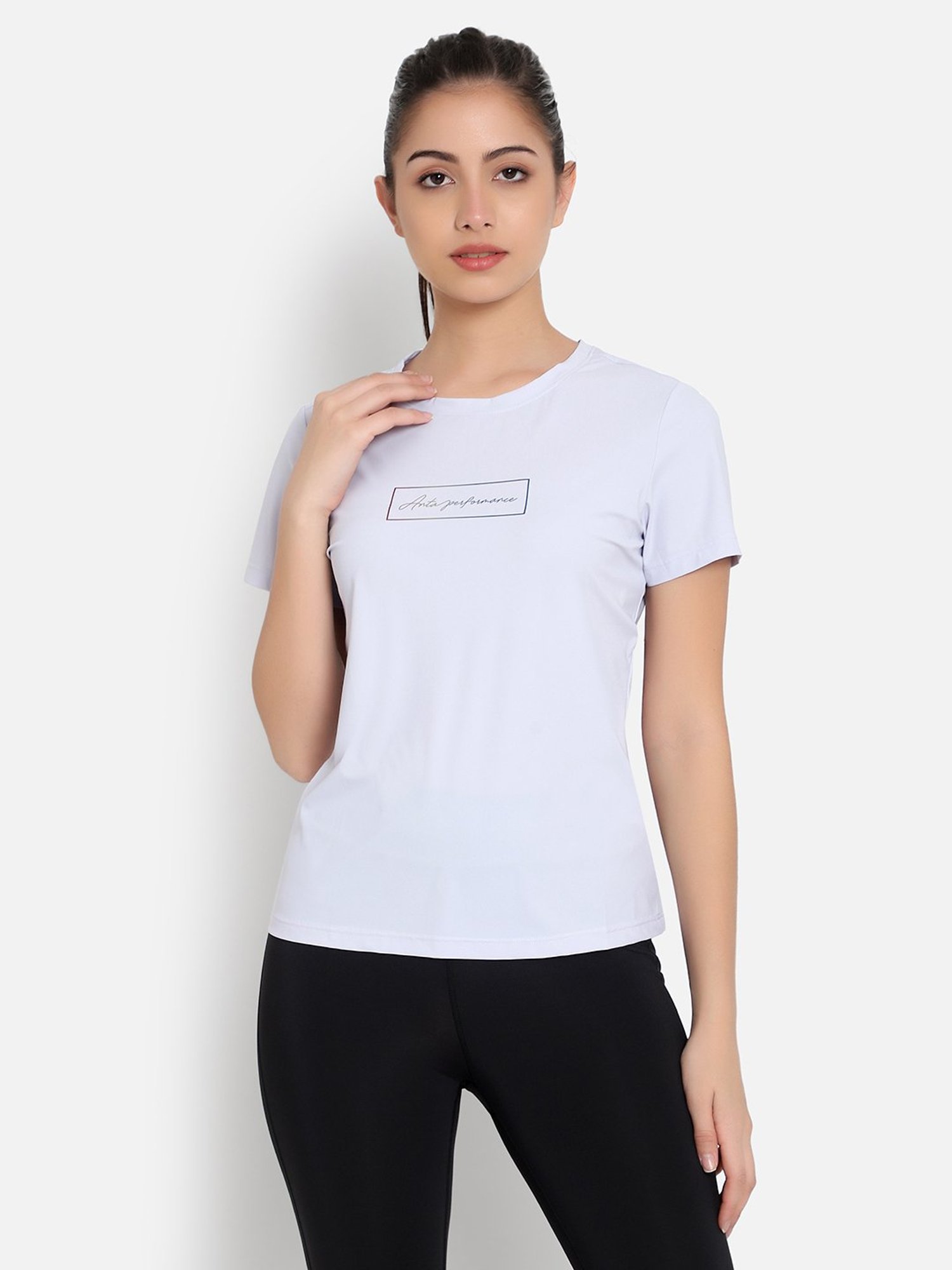 Anta Lilac Printed Sports T-Shirt