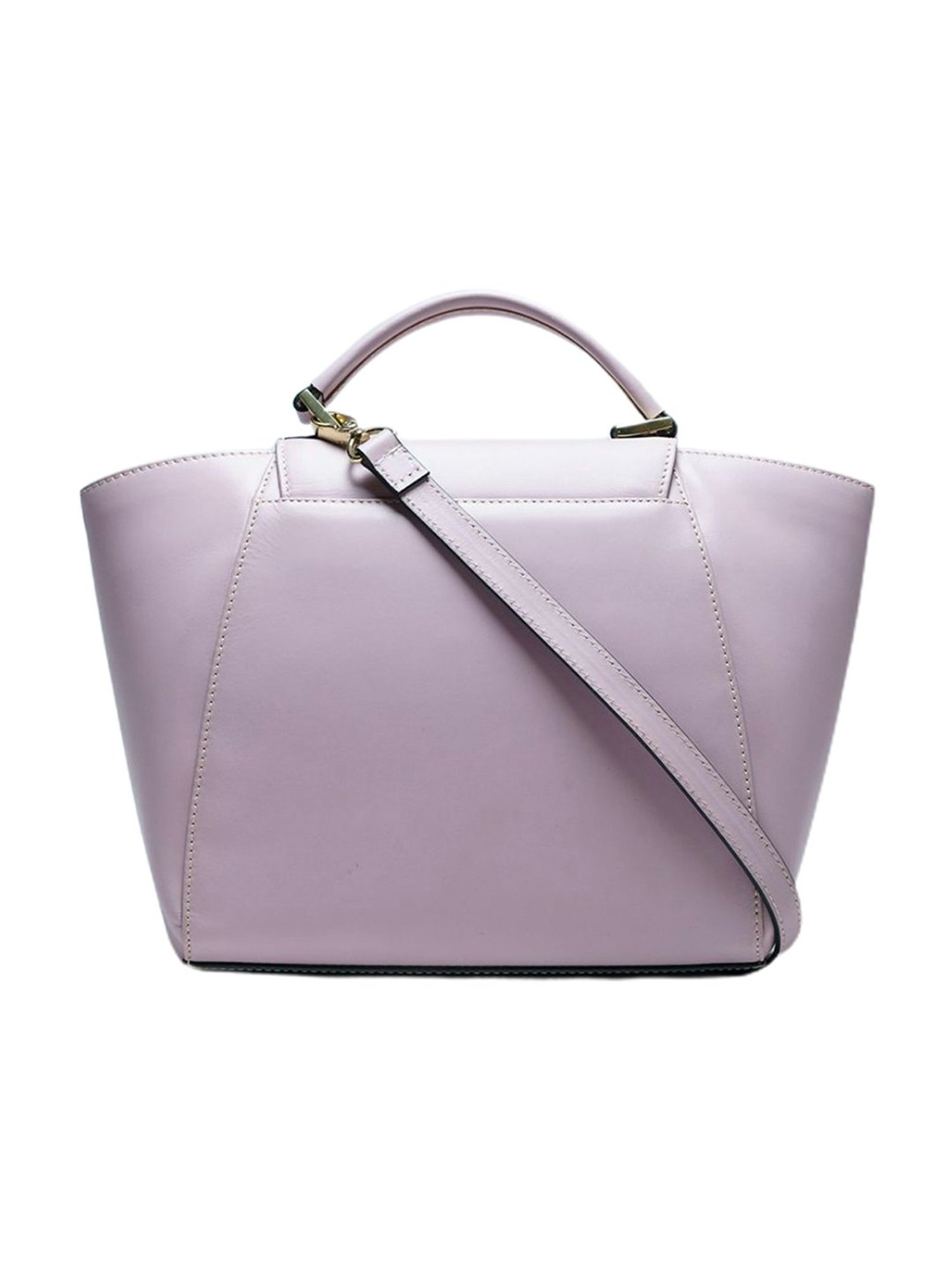 Favore Tan Solid Medium Satchels