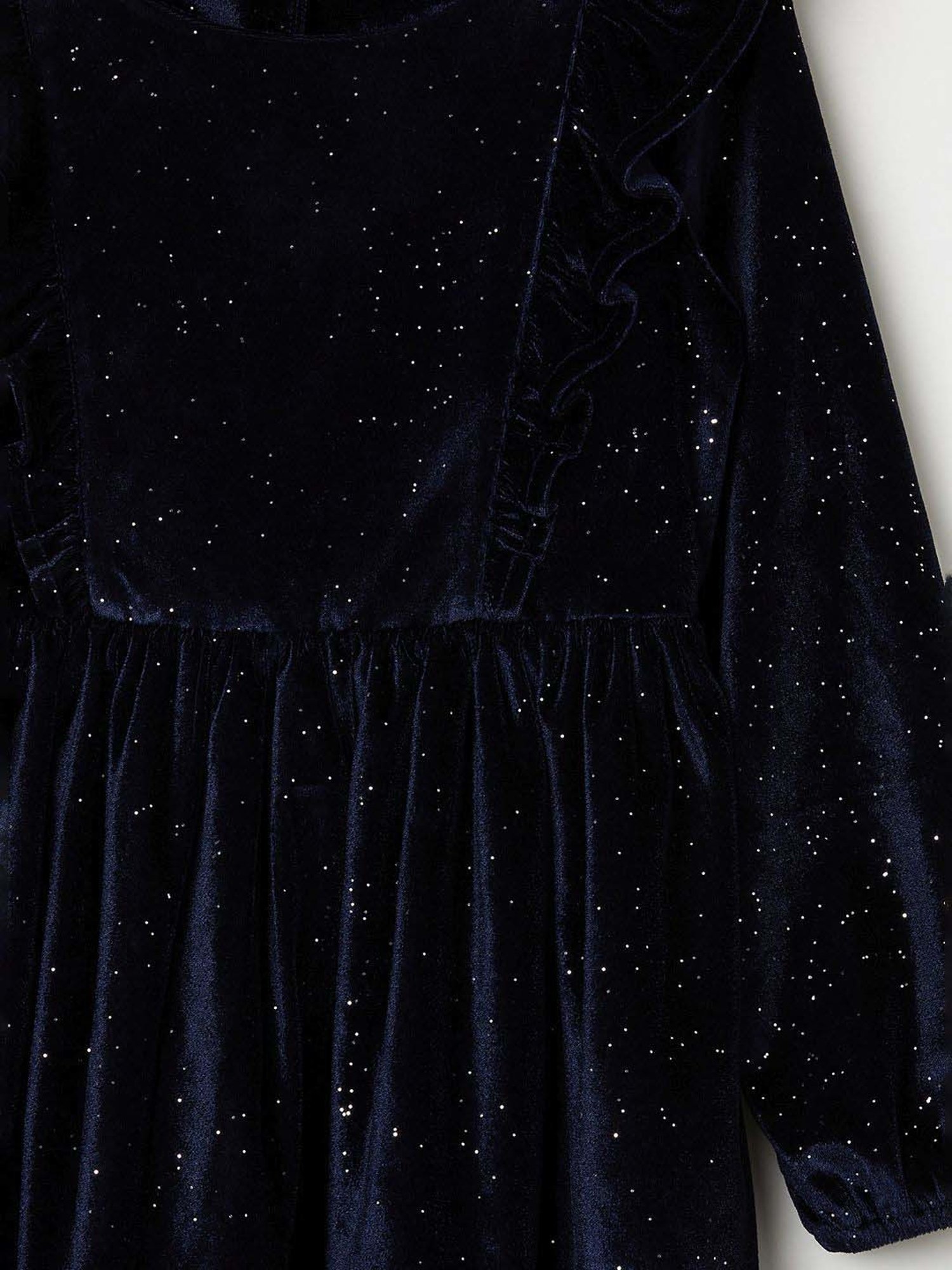 Fame Forever by Lifestyle Kids Navy Printed Full Sleeves Dress