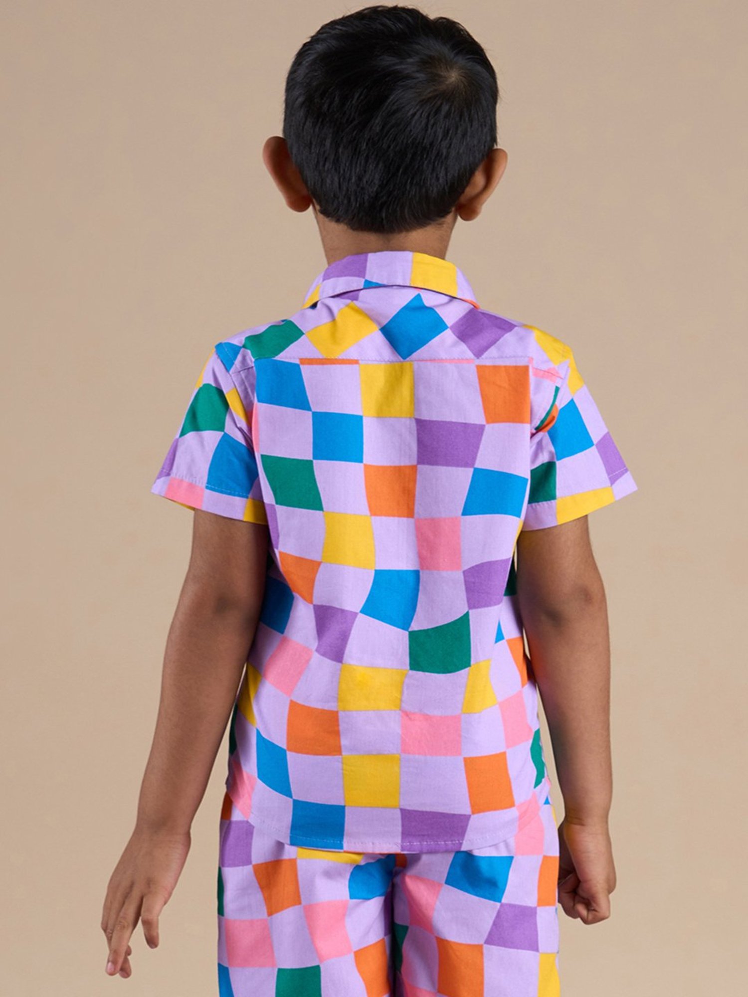 Lil Drama Kids Multicolor Checks Shirt