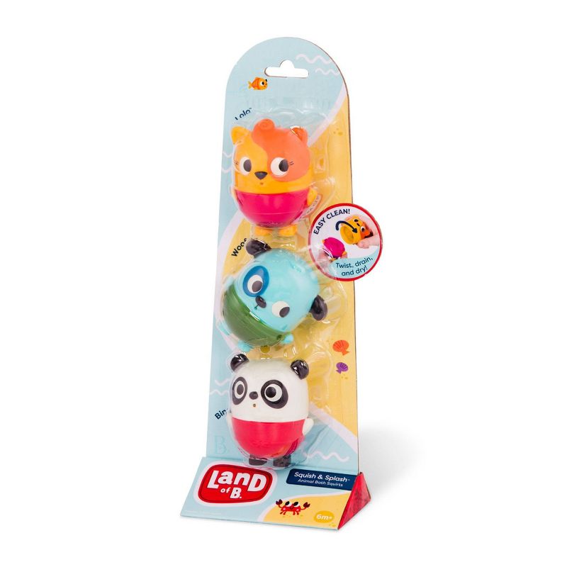 Land of B. Bath Squirts Squish & Splash - Panda, Dog, Cat
