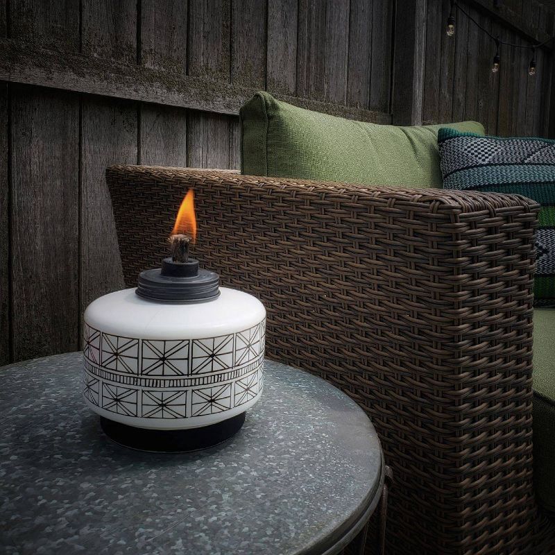 Folklore Glass Tabletop Outdoor Torch - TIKI