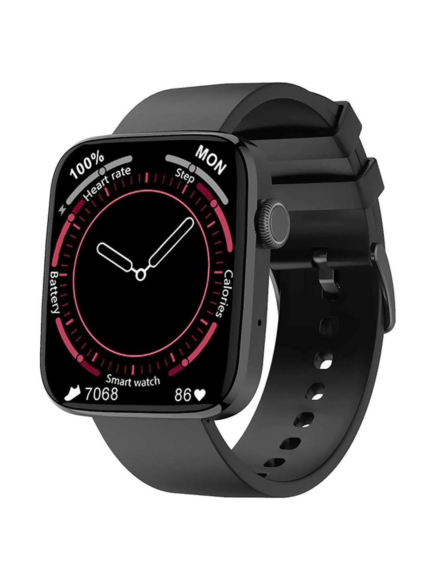 IZI Smart Calling GPS Smartwatch with Silicone Band (Black)