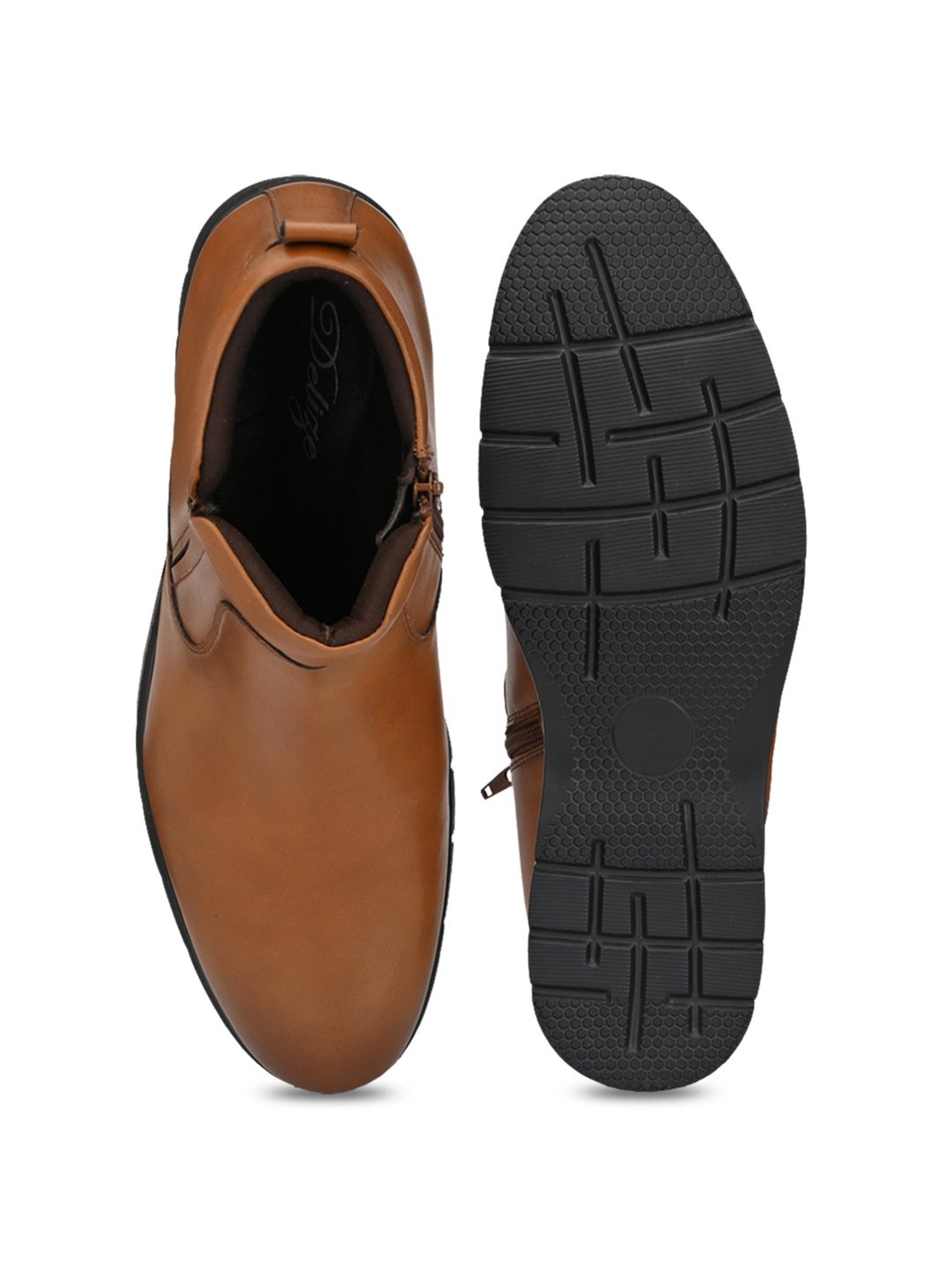 Delize Men's Tan Formal Boots