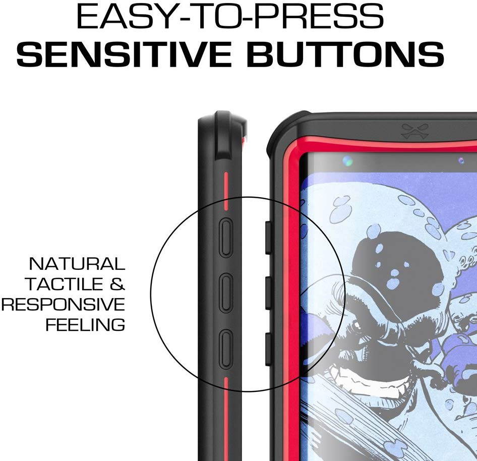 Ghostek Nautical Galaxy S8 Plus Waterproof Case with Screen Protector Extreme Rugged Heavy Duty Protection Full Body Sealed Shell Underwater Shockproof for 2017 Galaxy S8 Plus (6.2 Inch) - (Black)