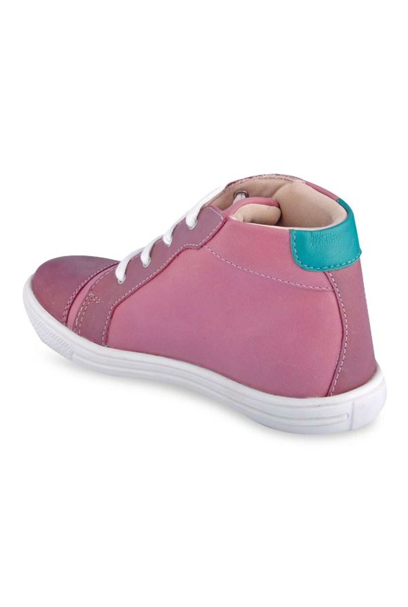 Beanz Kids Fury Mid Cut Pink & Green Sneakers