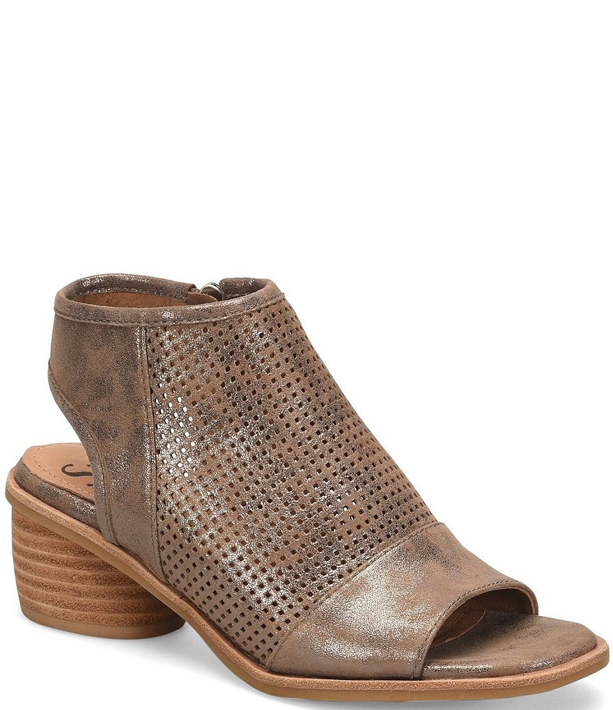 Sofft Coraline Metallic Suede Sandals