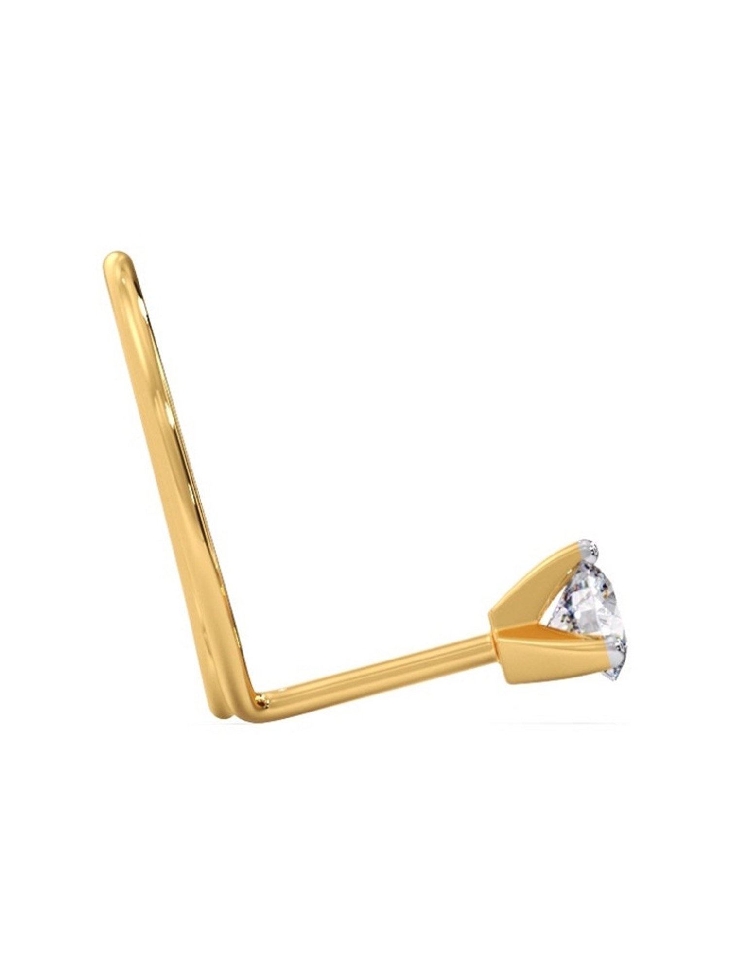 Malabar Gold and Diamonds 18 kt Gold & Diamond Nosepin