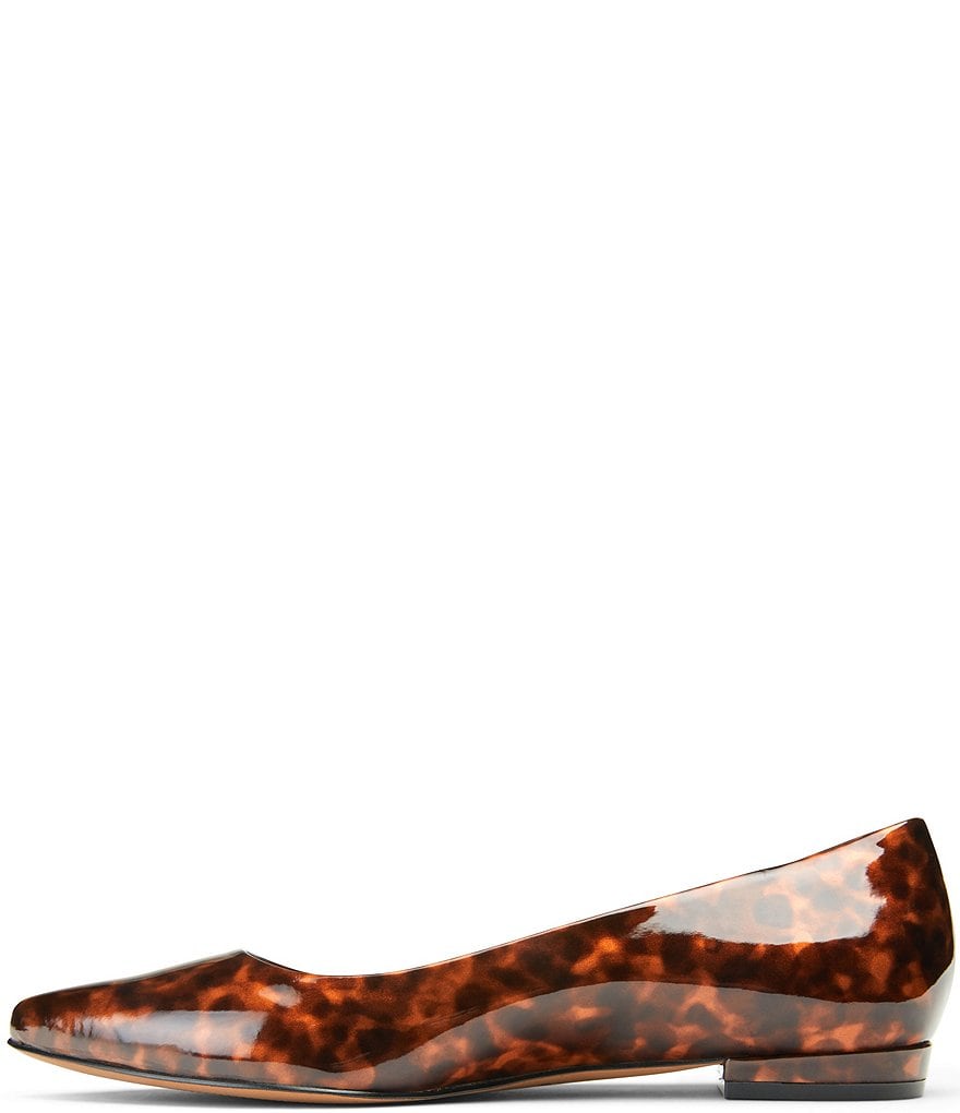 Vionic Lena Tortoise Patent Leather Ballet Flats