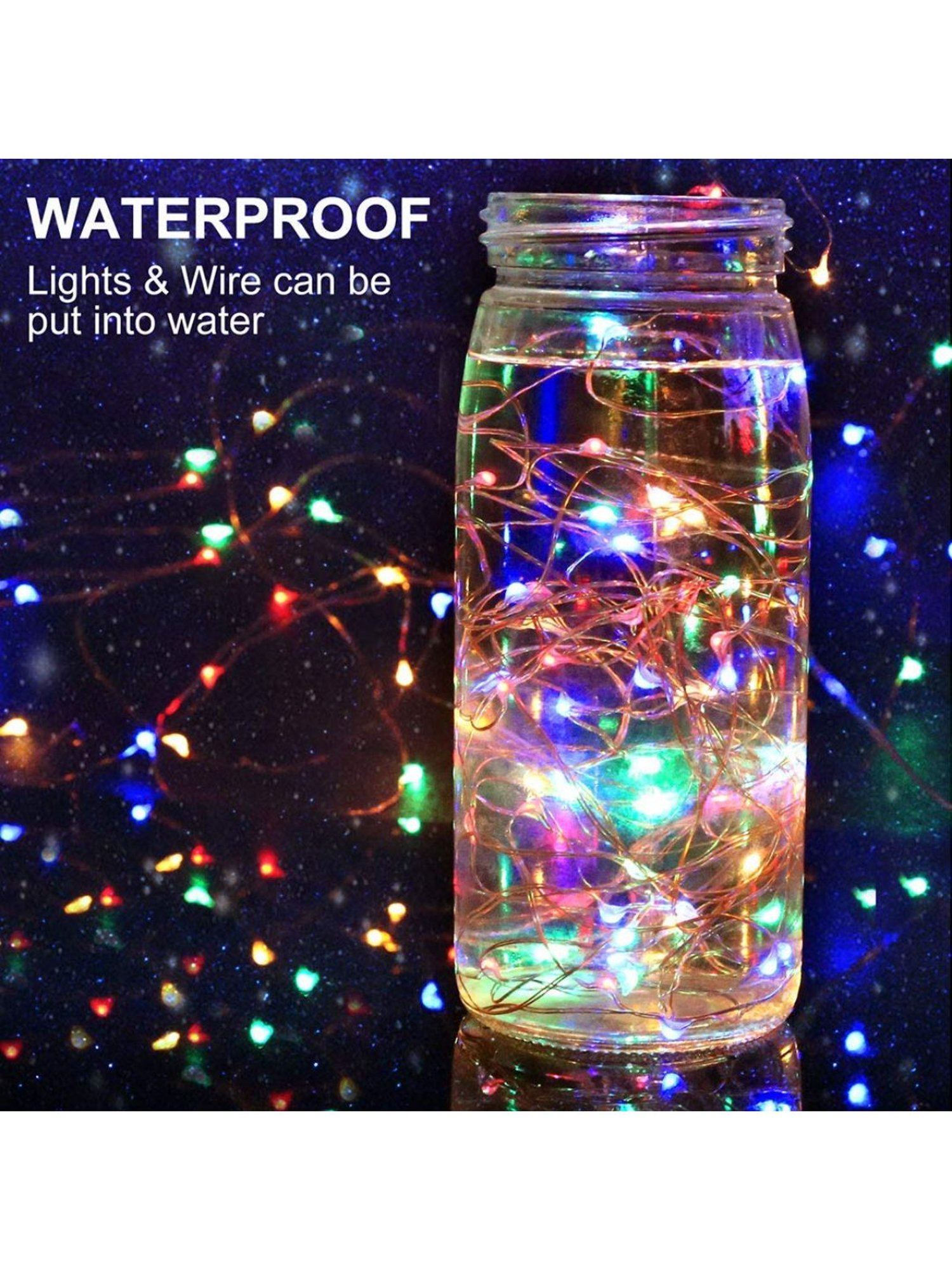 XERGY 10 Meter 100 LED's Fairy Decoration Stary String- 2 M with USB (Multicolor)