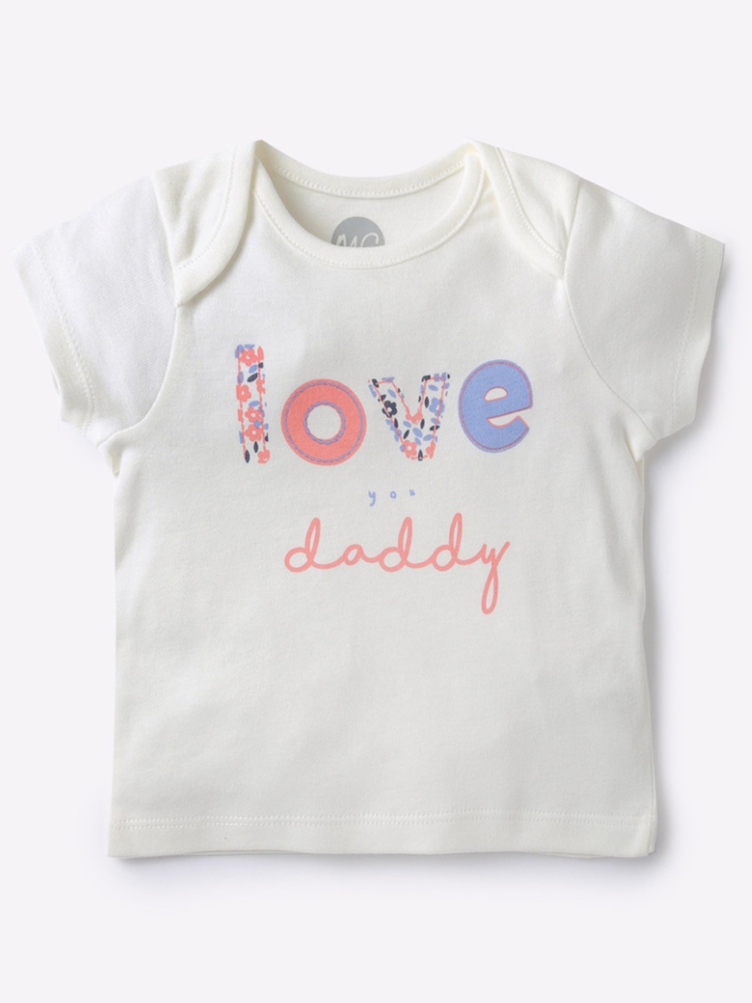 Mothercare Boys White Cotton Printed T-Shirt