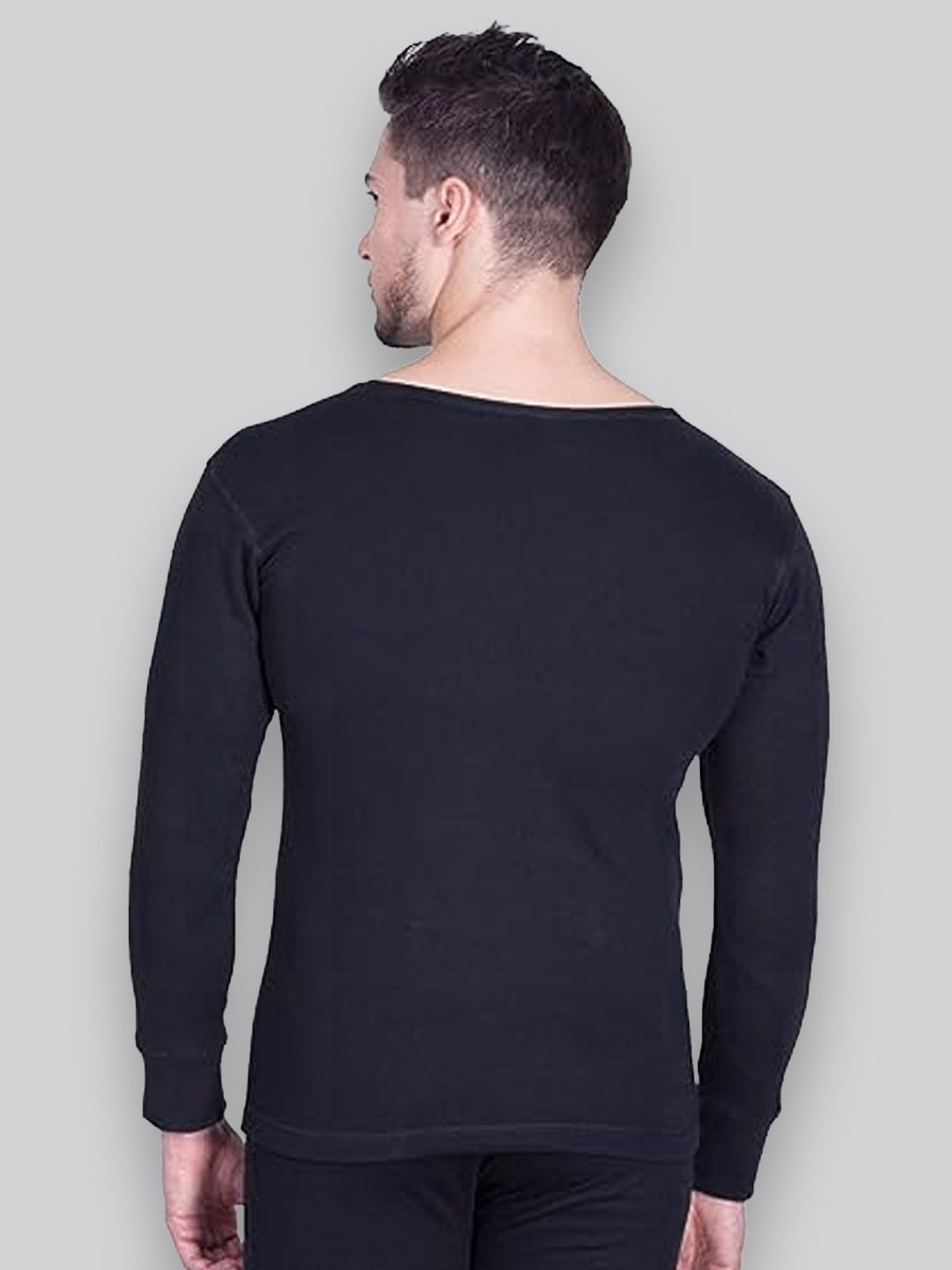 LUX Inferno Blue Skinny Fit Striped Thermal Top - Pack of 2