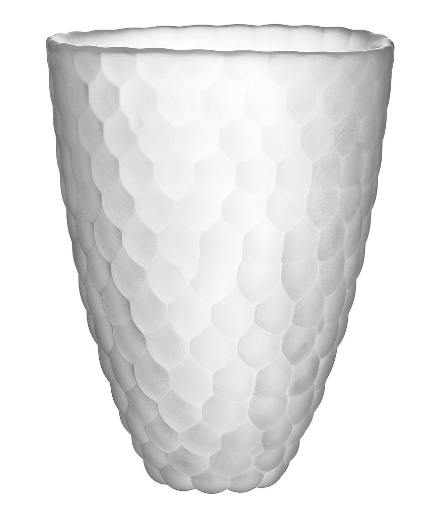 Orrefors Raspberry Frost Vase