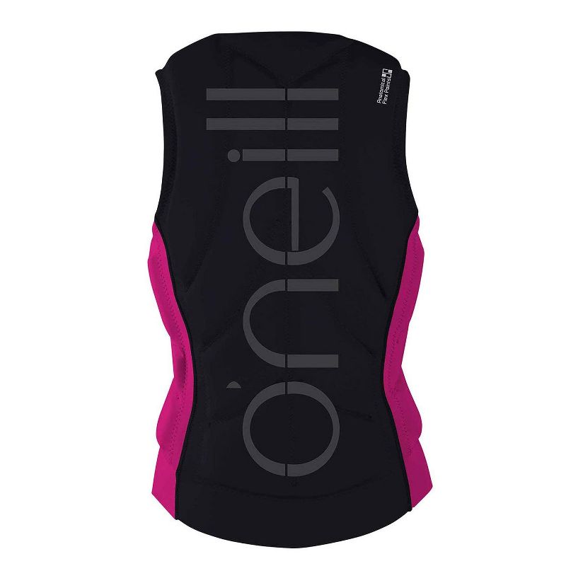 O'Neill Women's Wakeboarding & Waterskiing Slasher Competition Vest with Nytrolite Foam Technology, Size 6, Pink/Black